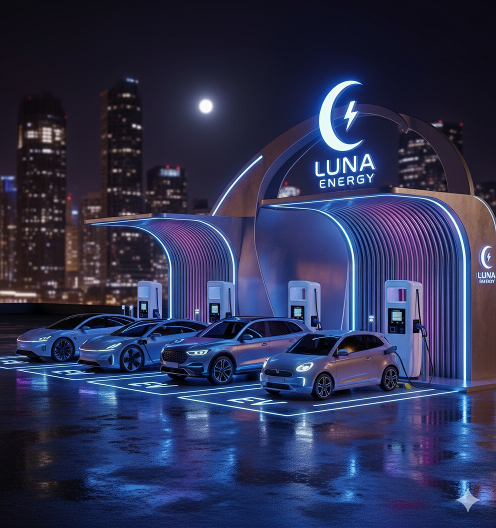 EV charging at night